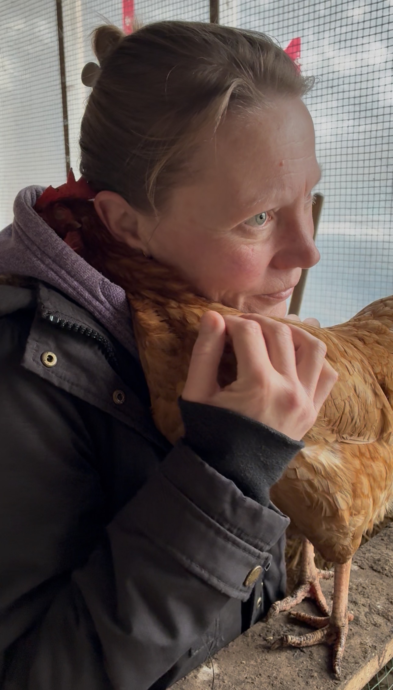 Alicia holding Caramel