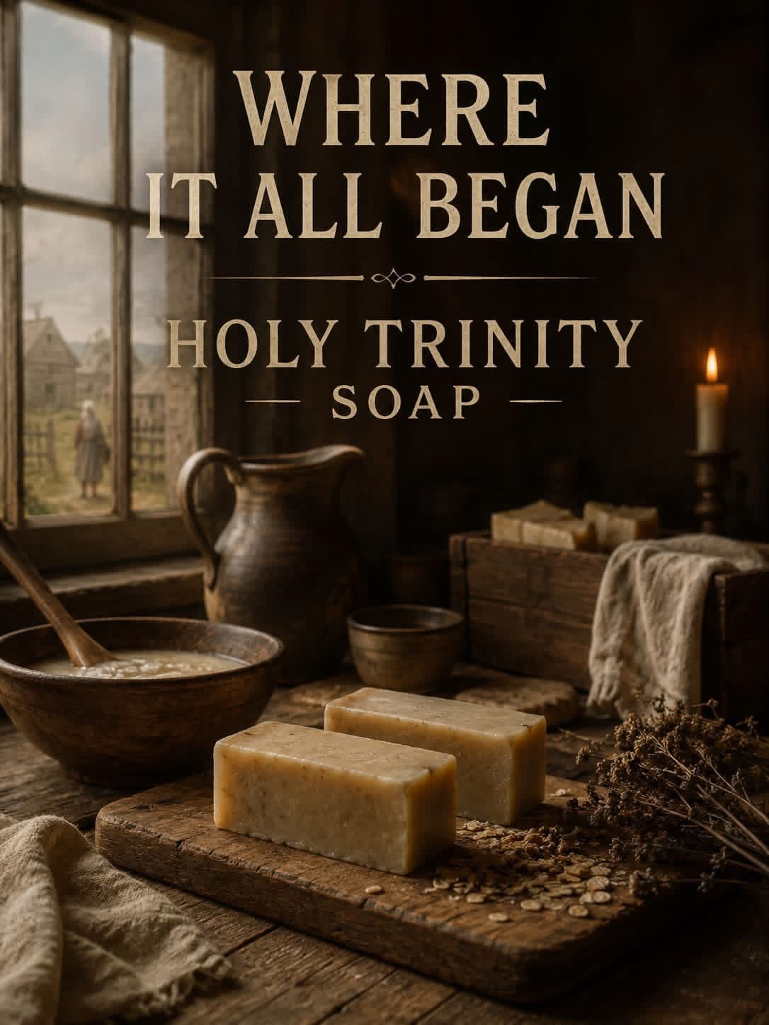 Honeycomb Poultry Patch Holy Trinity handmade soap